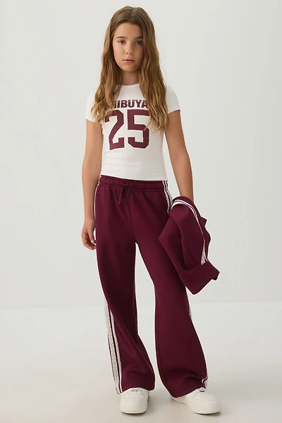 Pantalon en tricot à dentelle