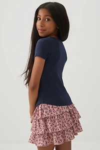Haut en tricot pointelle