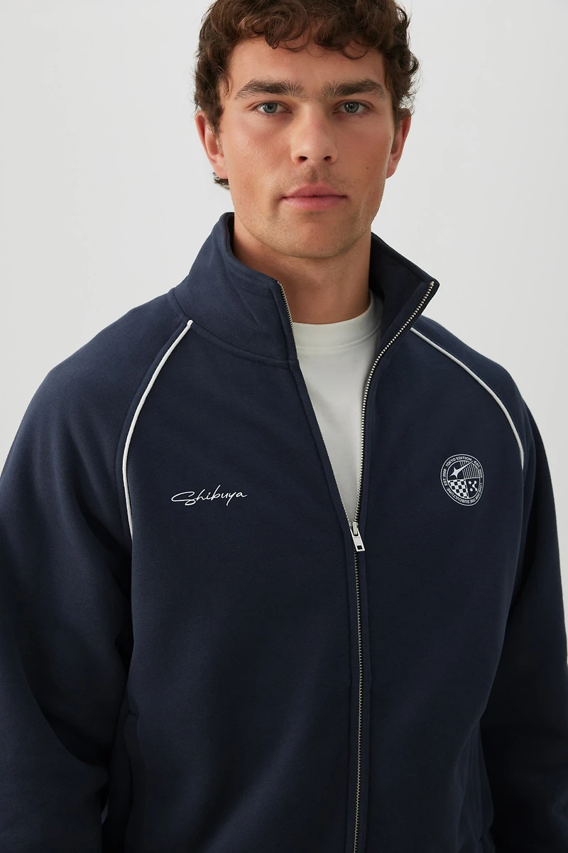 MADESOFT™ Mock Neck Zip Up Jacket