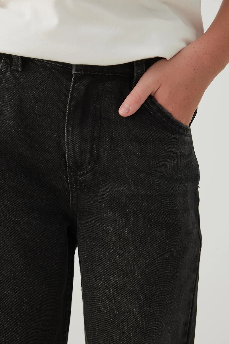 Wide Leg Denim Jeans