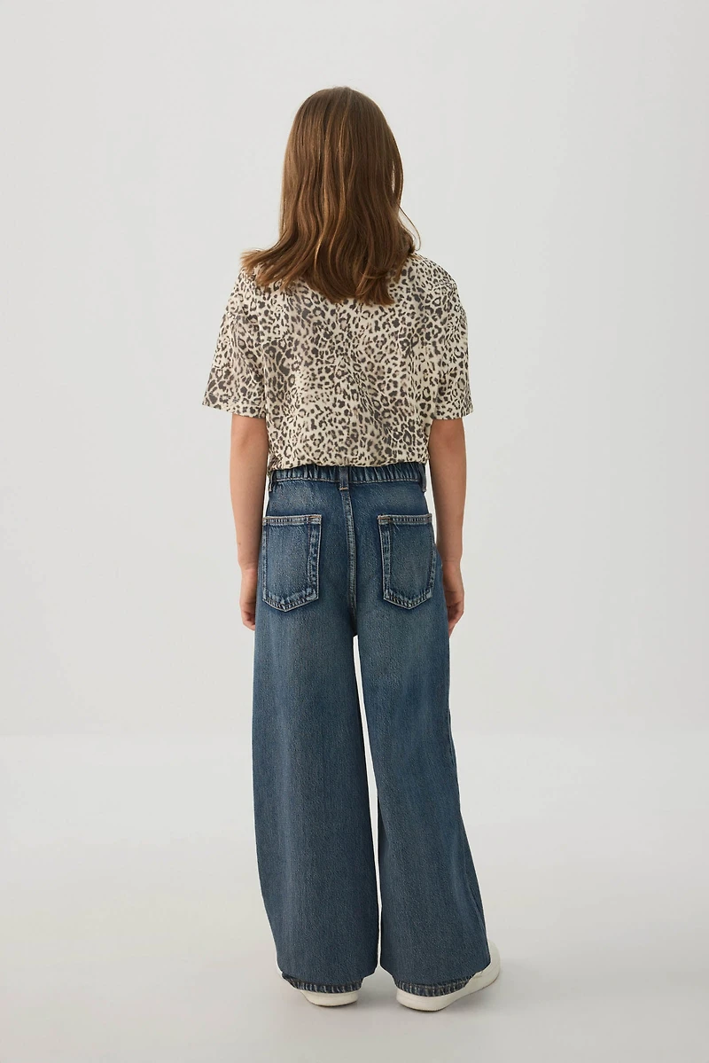 Wide Leg Denim Jeans