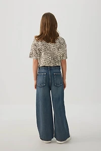 Wide Leg Denim Jeans
