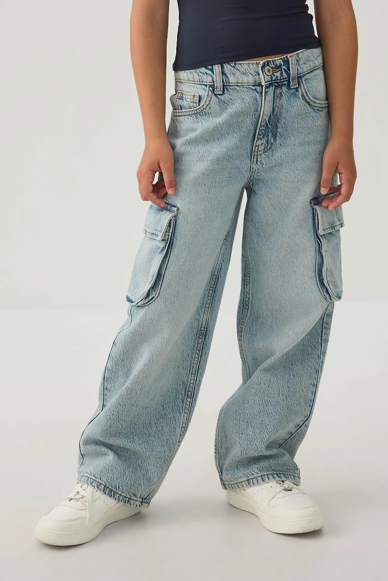 Cargo Wide Leg Jeans