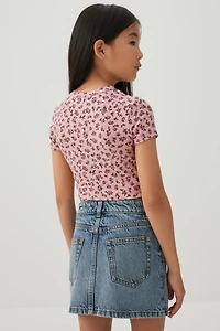 Midi Denim Skirt