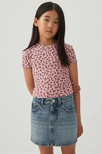 Midi Denim Skirt