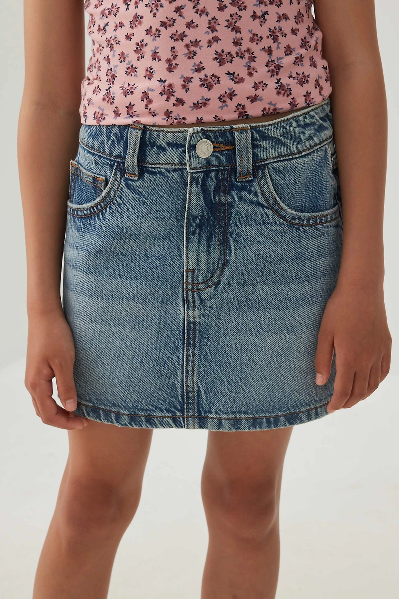 Jupe midi en denim