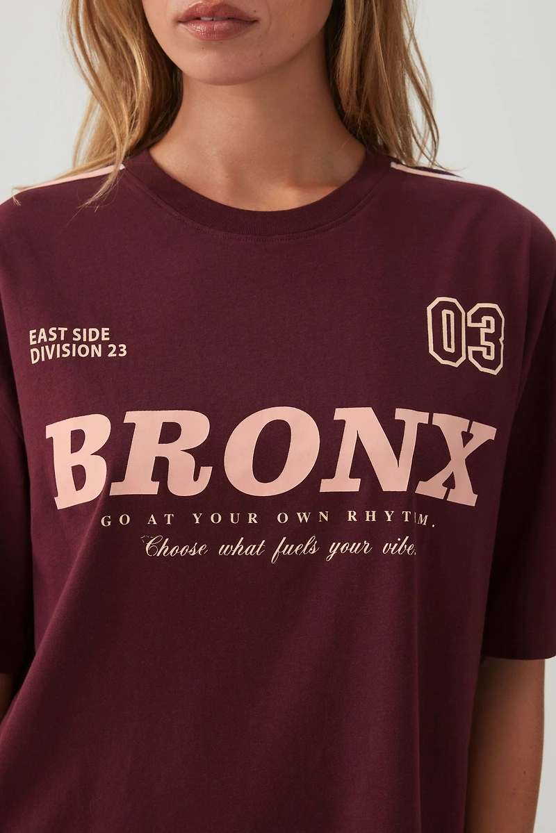 T-shirt pyjama ample en tricot jersey
