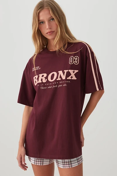 T-shirt pyjama ample en tricot jersey