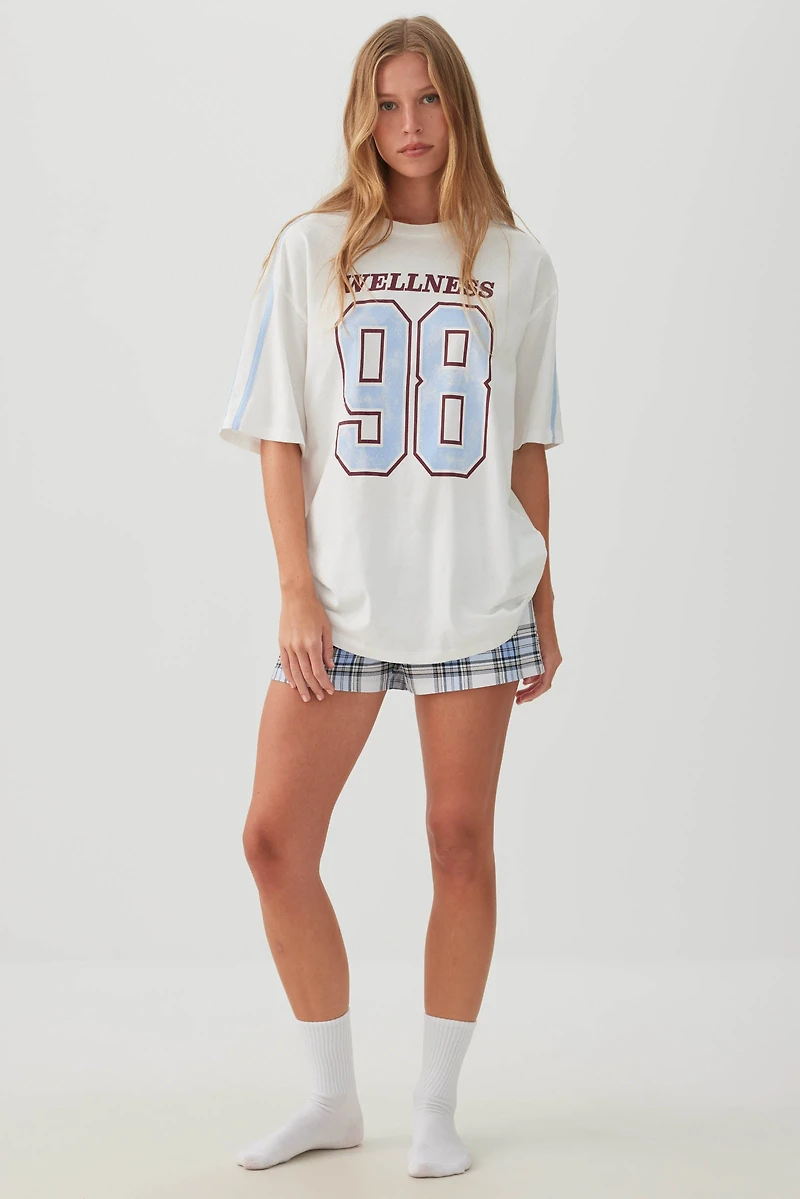 T-shirt pyjama ample en tricot jersey