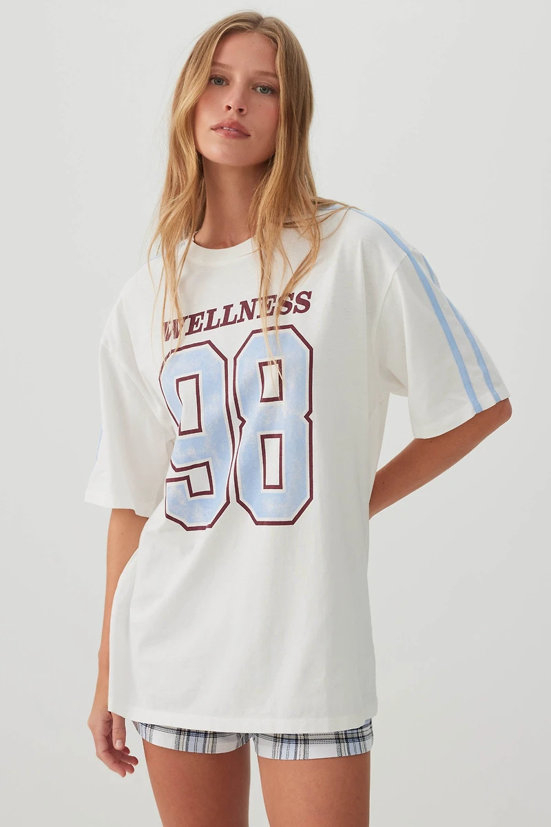 T-shirt pyjama ample en tricot jersey