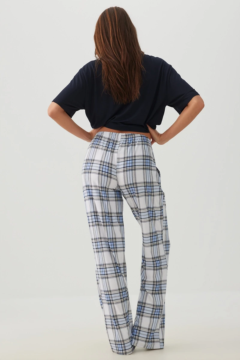 Plaid Super Soft Straight Leg PJ Pants