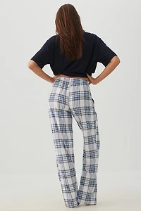 Plaid Super Soft Straight Leg PJ Pants