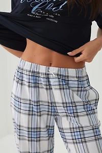 Plaid Super Soft Straight Leg PJ Pants