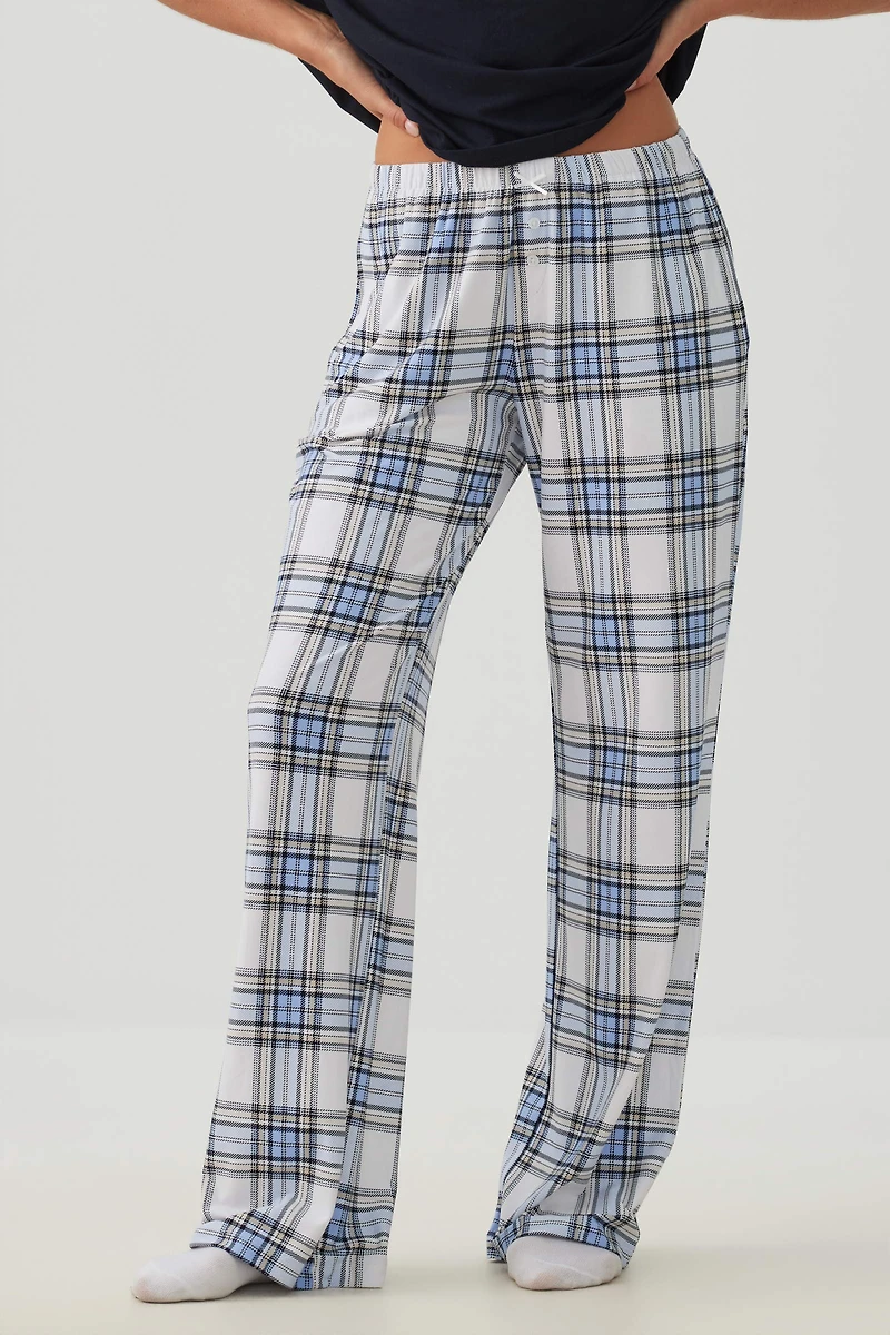 Plaid Super Soft Straight Leg PJ Pants