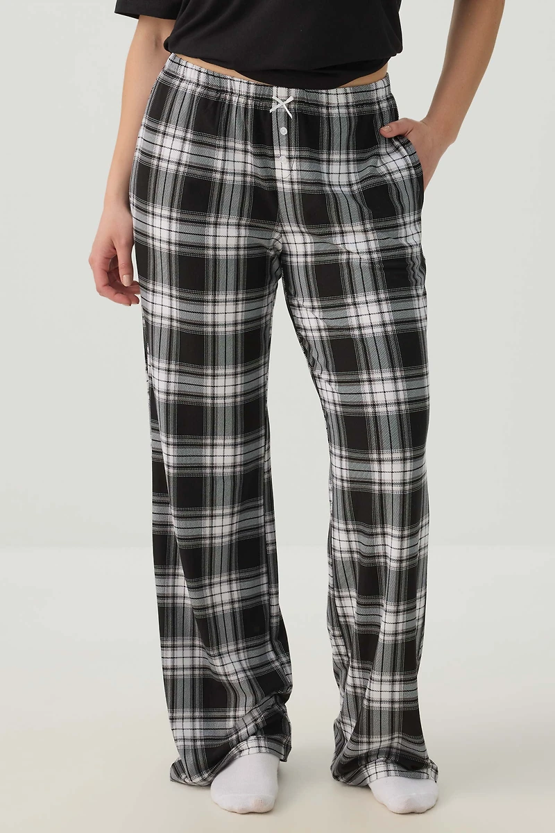 Pantalon de pyjama droit très doux à carreaux