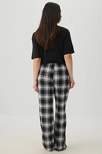 Pantalon de pyjama droit très doux à carreaux