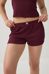 Super soft Rib PJ Shorts