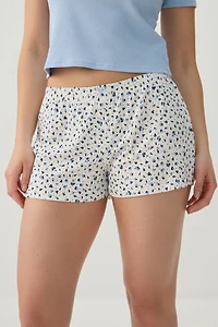 Short pyjama côtelé très doux