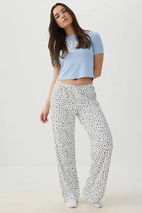 Pantalon de pyjama côtelé très doux fleuri