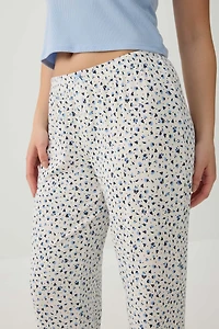 Floral Super Soft Rib Pajama Pants