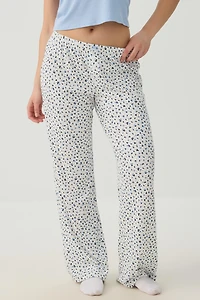 Pantalon de pyjama côtelé très doux fleuri