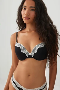 Lace Mesh Push-Up Bra