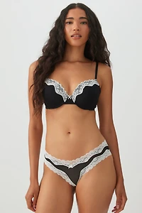 Lace Mesh Push-Up Bra