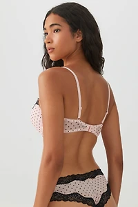 Lace Mesh Push-Up Bra