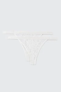 2-Pack Lace Thongs