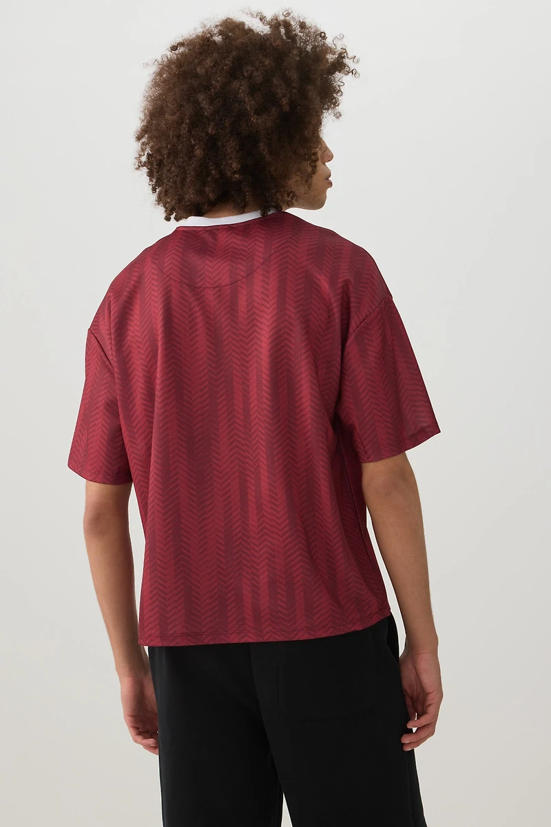 Haut de sport col en V