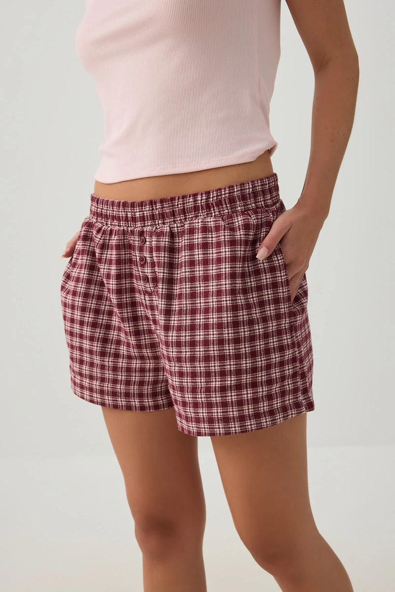 Plaid PJ Shorts