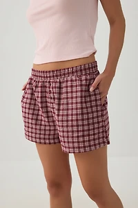 Plaid PJ Shorts