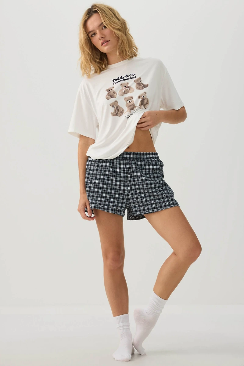 Plaid PJ Shorts
