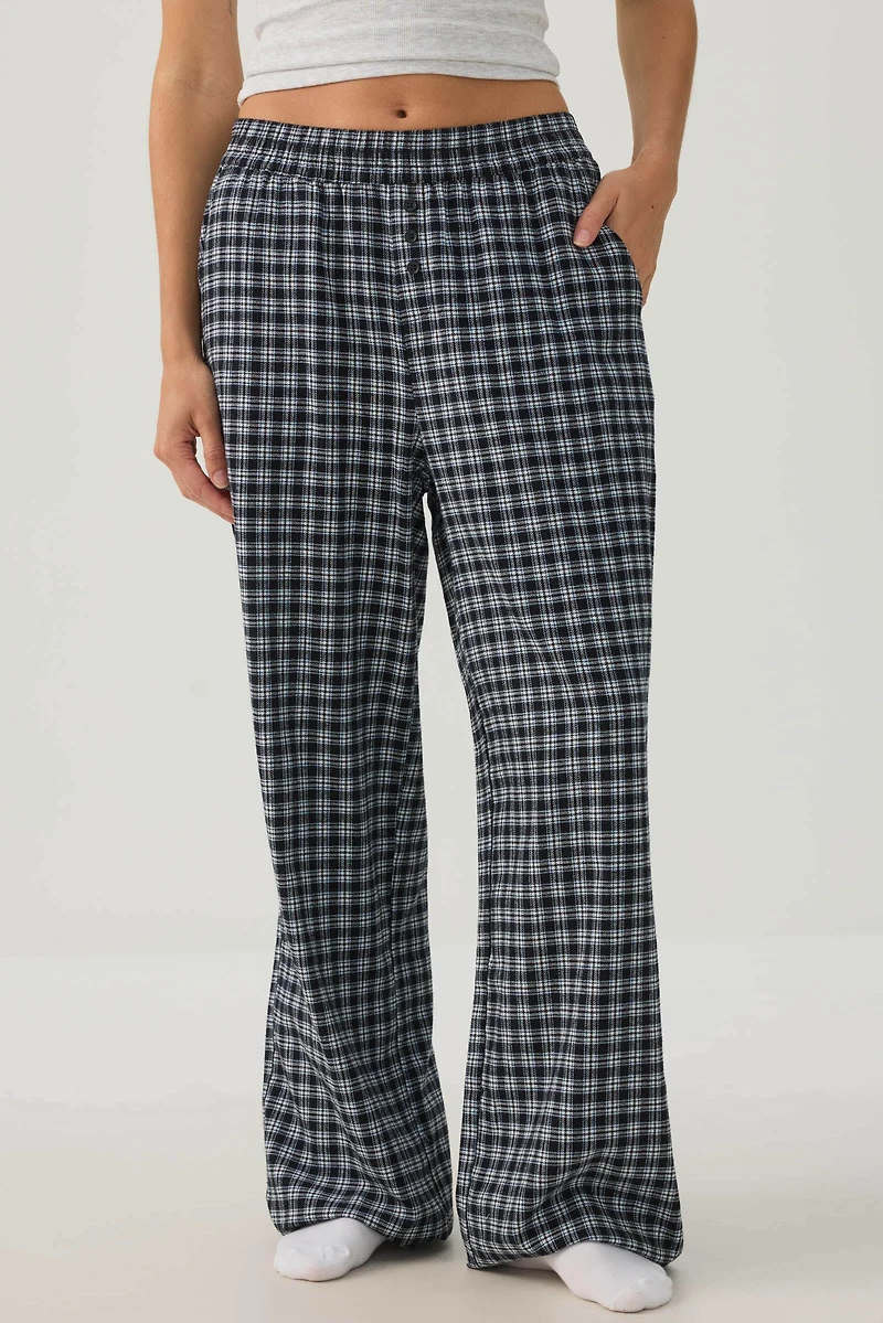 Plaid Loose Pajama Pants
