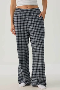 Plaid Loose Pajama Pants