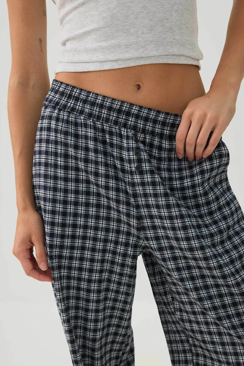Plaid Loose Pajama Pants