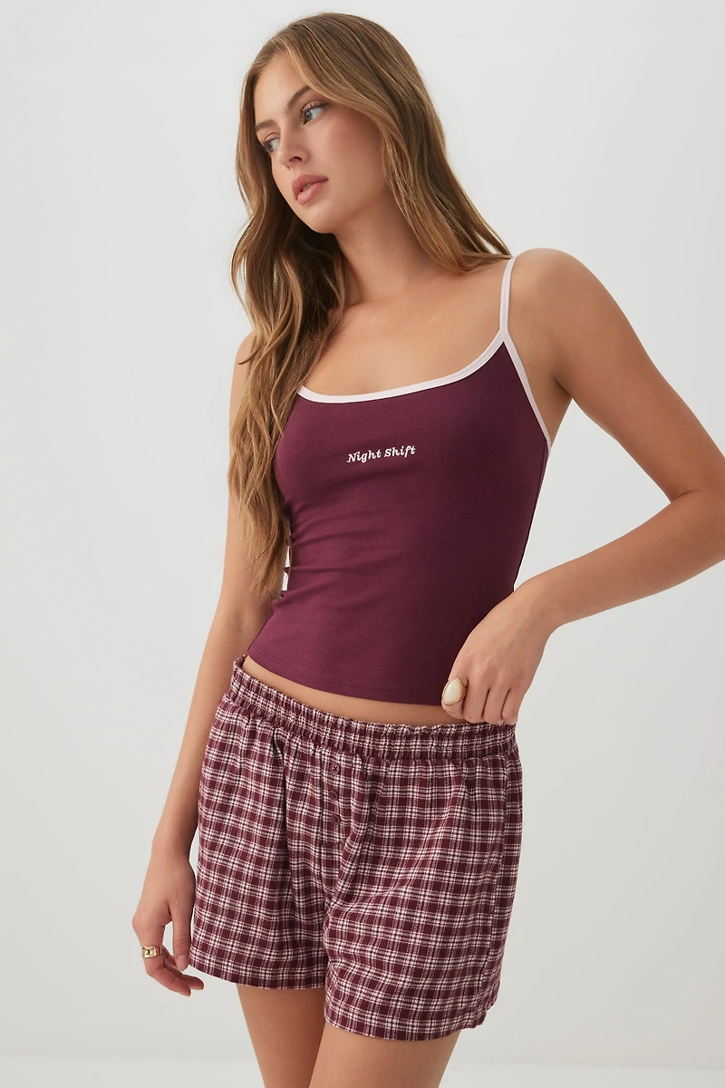 Camisole pyjama en coton biologique