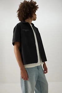 Chemise coupe carrée à manches courtes