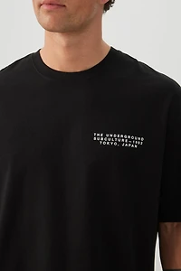 T-shirt ample graphique
