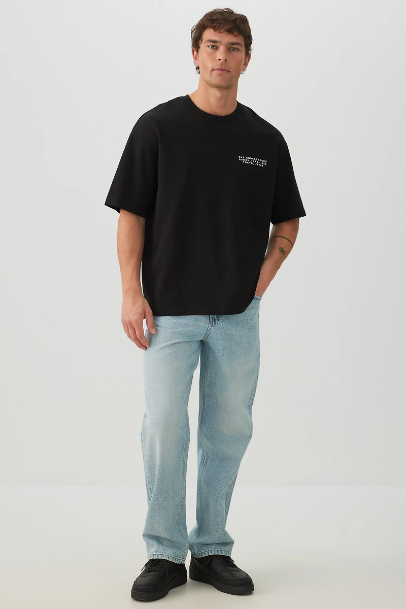 T-shirt ample graphique