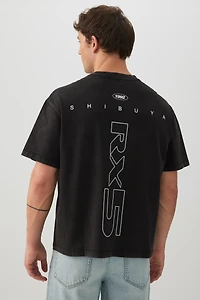 T-shirt ample à imprimé graphique