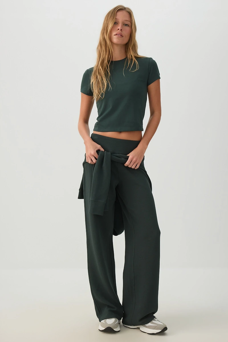 camactive™ Straight Leg Waffle Knit Pants