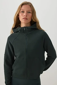 Veste coupe carrée en tricot gaufré camactive