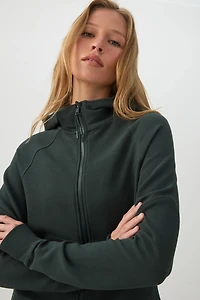 camactive™ Waffle knit Boxy Zip Up Jacket