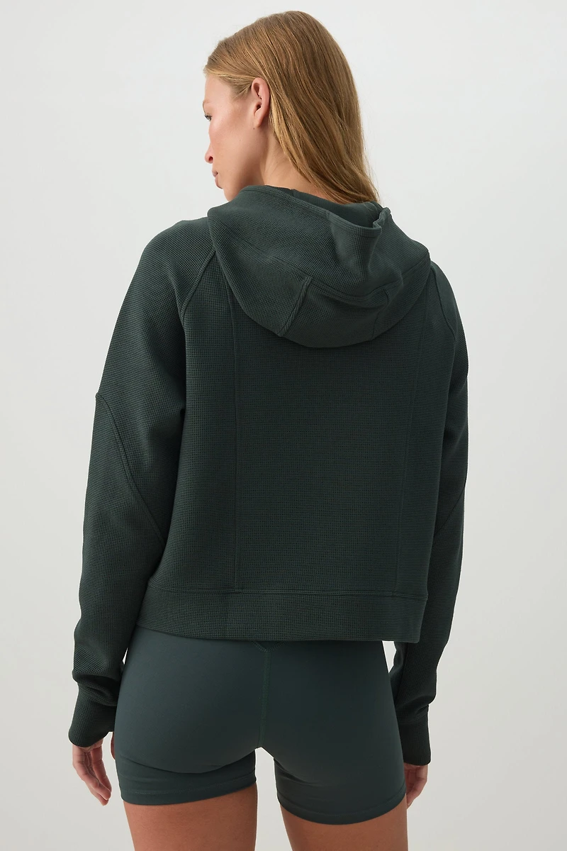 camactive™ Waffle knit Boxy Zip Up Jacket