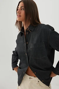 Chemise en denim ample