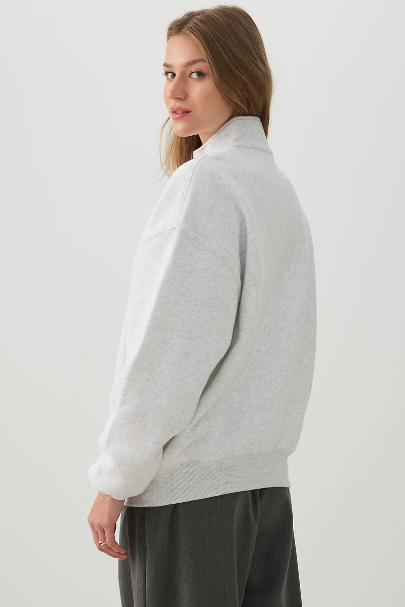 MADESOFT™ Fleece Oversized Half Zip Sweatshirt
