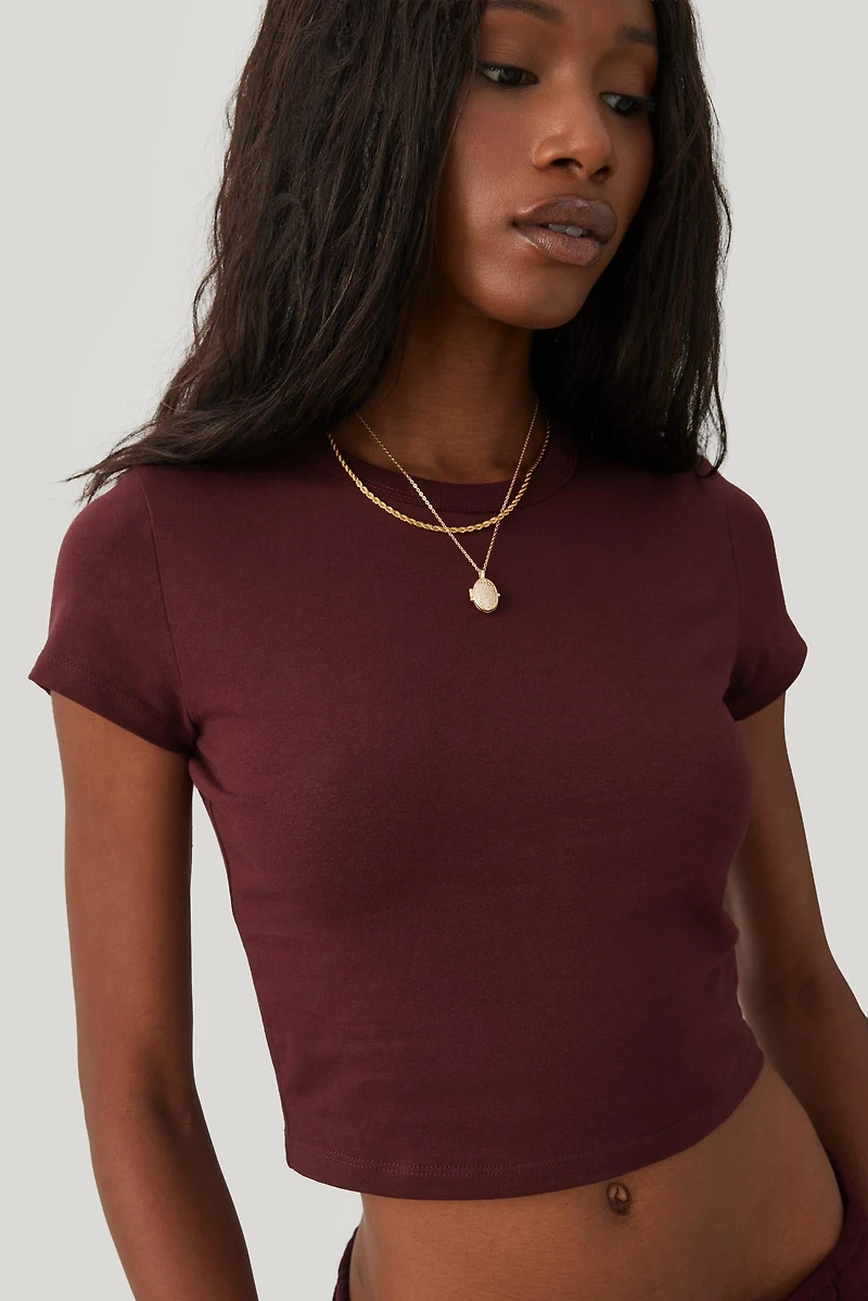 T-shirt ajusté BASICORE™ à mancherons