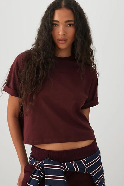BASICORE™ Boxy Cropped T-Shirt