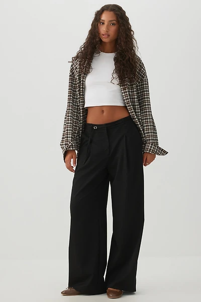 Tailored Wide Leg Pants